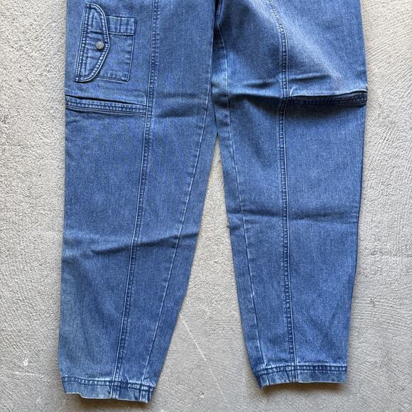 Deadstock 90s Dockers Jeans Mens 29x32 Pleated Denim Levis Cargo Tapered Vintage - Picture 3 of 11